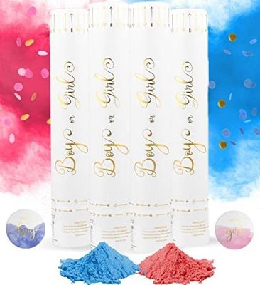 60cm Geslacht onthullen Confetti Cannon Popper Smoke Powder Confetti Sticks voor feestbenodigdheden
