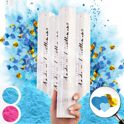 60cm Geslacht onthullen Confetti Cannon Popper Smoke Powder Confetti Sticks voor feestbenodigdheden