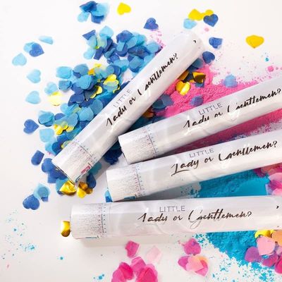 60cm Geslacht onthullen Confetti Cannon Popper Smoke Powder Confetti Sticks voor feestbenodigdheden