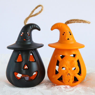 Creatieve sieraden Halloween decoratie Kandelaar pompoen LED elektrische kaarslamp
