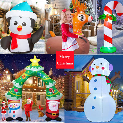 Polyester Party Decoraties Ornamenten met LED kerstverlichting Kerstman navidad