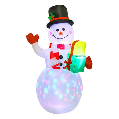 Indoor outdoor tuin kerstversieringen 6ft Natal opblaasbare kerstman met LED-lichten groen
