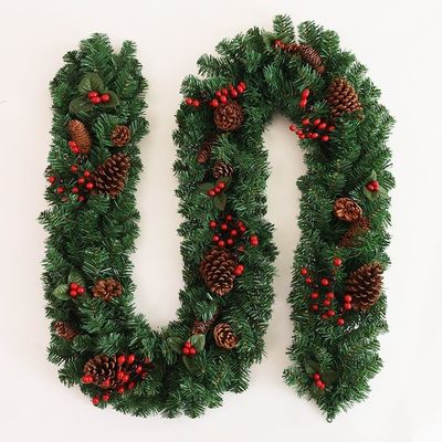 Kerst Rattan Banner Decoratie met LED-lichten en aangepast logo