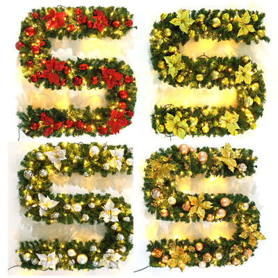 Pre Lit Krans voor winkelcentrum Hotel Outdoor Decorative Door Hanging Decoratie