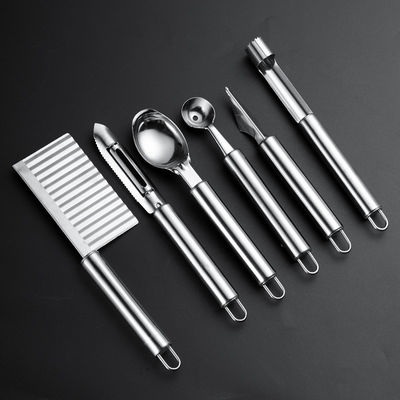 Restaurant Keuken Gadgets Set 6 stukken roestvrij staal Multifunctionele Fruit Tools