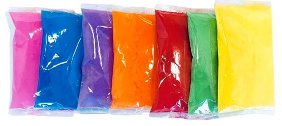 13*18cm Grootte Regenboog Run Maïszetmeel voor festivalkleurig zetmeel