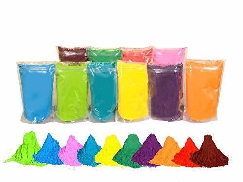 13*18cm Grootte Regenboog Run Maïszetmeel voor festivalkleurig zetmeel