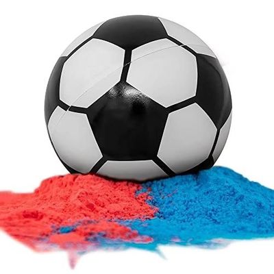 Geslacht onthullen rekwisieten confetti poeder vuller 14 * 14 * 14 cm voetbal voor baby feestjes