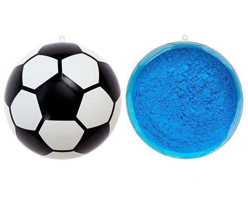Geslacht onthullen rekwisieten confetti poeder vuller 14 * 14 * 14 cm voetbal voor baby feestjes