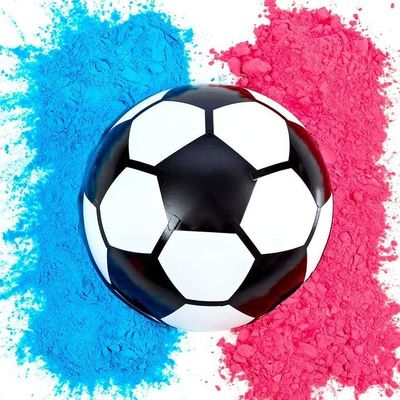 Geslacht onthullen rekwisieten confetti poeder vuller 14 * 14 * 14 cm voetbal voor baby feestjes