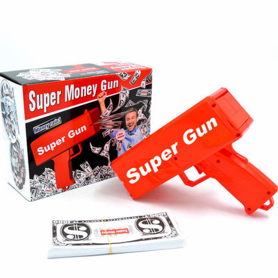 18.5cmX8cmX17.5cm Plastic Jet Currency Gun voor Wedding Bar Game Atmospheric Props