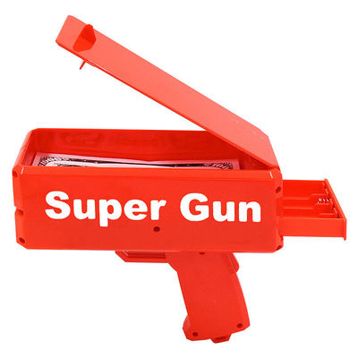 18.5cmX8cmX17.5cm Plastic Jet Currency Gun voor Wedding Bar Game Atmospheric Props