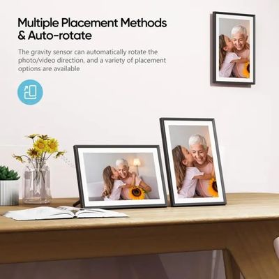 Voorraad Bulk 10 inch 16g WiFi LCD Cloud Video Download Frameo Digitaal Foto Picture Frame