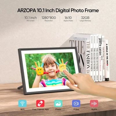 Voorraad Bulk 10 inch 16g WiFi LCD Cloud Video Download Frameo Digitaal Foto Picture Frame