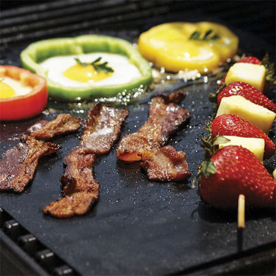 Non Stick BBQ Grill Mat Baking Mat Brandbestendig Houtskool Glasvezel Eieren gereedschap voor het koken
