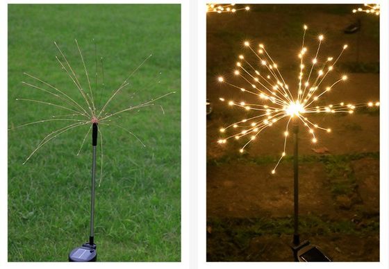 IP65 Solar Lawn Ground Insert Fireworks Lights voor vakantie decoratie OEM ODM