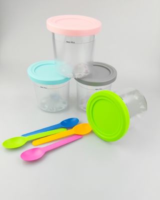 4 stuks 600 ml ijscontainers voor NC299AMZ NC300s serie herbruikbaar en milieuvriendelijk