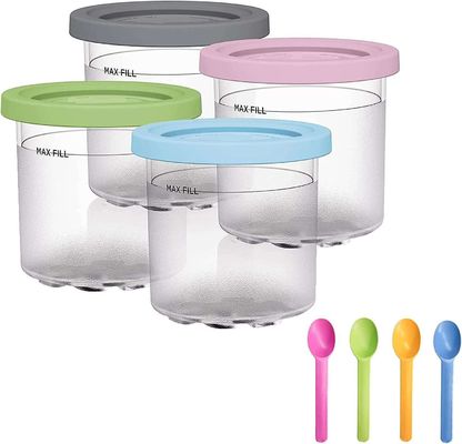 4 stuks 600 ml ijscontainers voor NC299AMZ NC300s serie herbruikbaar en milieuvriendelijk