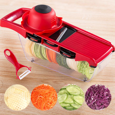 Fruit en groenten gereedschappen 10 in 1 ABS groentengrater/snijdmachines voor groenten en fruit