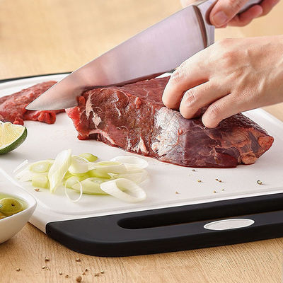 Multifunktioneel zwart plastic snijplank set voor keuken 3pcs Food Grade Accessories