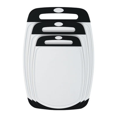 Custom Logo Keuken Niet-slip 3 PCS Plastic hakblokken Set voor groente hakers