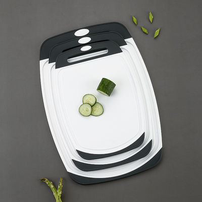 Custom Logo Keuken Niet-slip 3 PCS Plastic hakblokken Set voor groente hakers