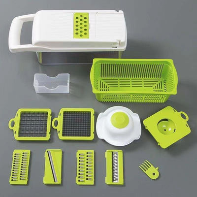 Handheld Multifunctionele uien snijmachine Fruit Slicer Aardappelen Peeler Best Sell 12 in 1
