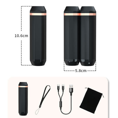 Mini-verwarmers USB-oplaadbare handverwarmers 2 pakketten Magnetische oplaadbare elektrische zaklamp