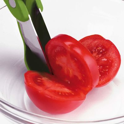 Gestookte slaagschaar met PP-TPR-handvat Groene groentehaker voor het snijden van salade
