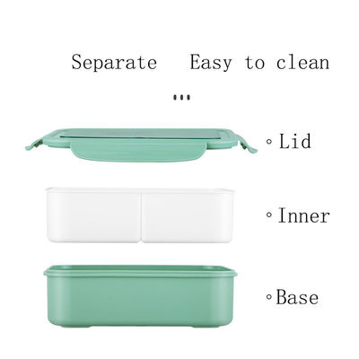 Productie Lepel/Vork/Messer/Sticks Kit BPA-vrij 1400 ML PP5 Lunchbox voor kinderen/volwassenen