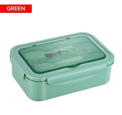 Productie Lepel/Vork/Messer/Sticks Kit BPA-vrij 1400 ML PP5 Lunchbox voor kinderen/volwassenen