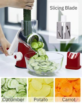 Topverkoper Groenten en fruit Rotary Grater Roestvrij staal Multi-functie Slicer Cutter