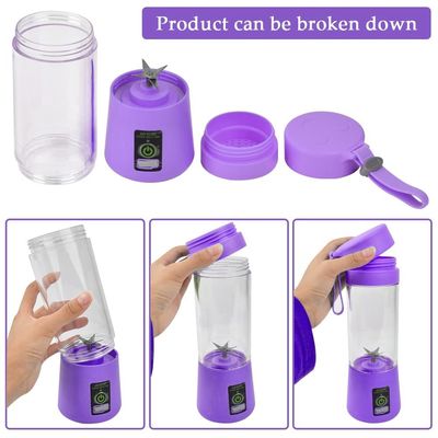 Silicone pc elektrische mini ijsfles blender Home USB 2/4/6 Blades Juicer Cup Machine