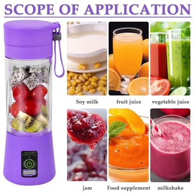Silicone pc elektrische mini ijsfles blender Home USB 2/4/6 Blades Juicer Cup Machine