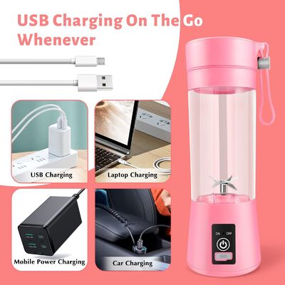 380 ml capaciteit Mini blender USB oplaadbare Fruitsap Draagbare sapbeker voor thuis