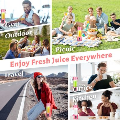 380 ml capaciteit Mini blender USB oplaadbare Fruitsap Draagbare sapbeker voor thuis