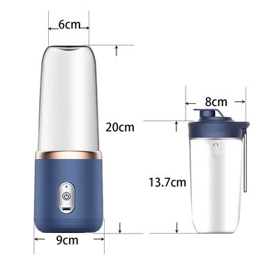 Draagbare groenten- en fruitgereedschappen Elektrische sapbeker voor smoothies 40W USB oplaadbaar