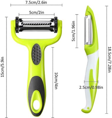 Praktische PP-rubber groentenpeeler voor moeiteloos schillen van groenten en fruit