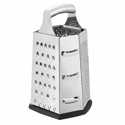 Topverkoper Keuken Accessoires 6 zijdelingse handmatige kaasgrater gemaakt van 410 roestvrij staal
