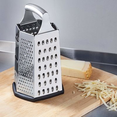 Topverkoper Keuken Accessoires 6 zijdelingse handmatige kaasgrater gemaakt van 410 roestvrij staal