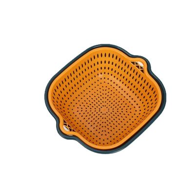 Groentenopslag Huishoudelijk 6 stuks Dubbellaag Plastic Multi Water Afvoer Schoon Afvoermandje