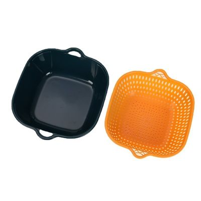 Groentenopslag Huishoudelijk 6 stuks Dubbellaag Plastic Multi Water Afvoer Schoon Afvoermandje