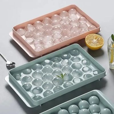 PP Plastic Summer Circle Ice Tray voor Chocolade 33/18 Cellen Ronde ijsdoos Maker Mould