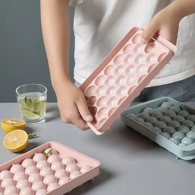 PP Plastic Summer Circle Ice Tray voor Chocolade 33/18 Cellen Ronde ijsdoos Maker Mould