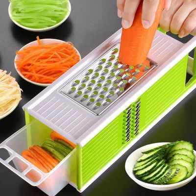 Multifunktioneel Fruit Vegetable Tools Uien Aardappel Peeler Slicer Cutter Chopper Grater