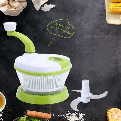 Voedsel handgestuurde groente snijmachine chopper vleesmaler menging salade spinner met deksel