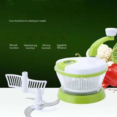 Voedsel handgestuurde groente snijmachine chopper vleesmaler menging salade spinner met deksel