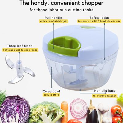 Groente hakers Knoflook pers Keuken masher roestvrij staal snijmachine handmatige vleesmaler