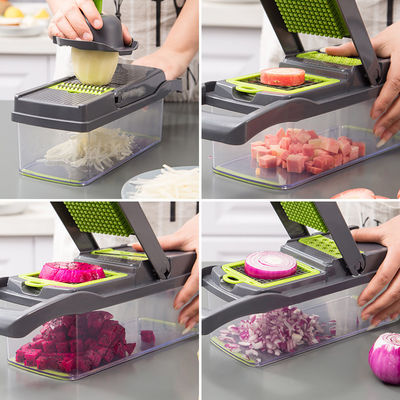 Custom Logo Handheld Groenten hakker Slicer Grater voor multifunctionele Keuken Prep