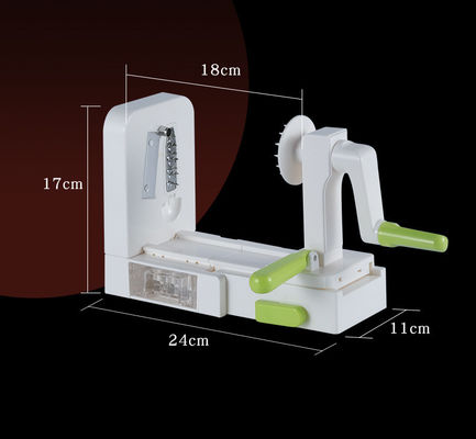Verbeter het koken met 5 bladgroente spiraal snijmachine ABS PS TPR 420 roestvrij staal